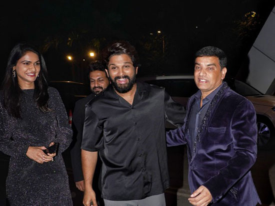 Allu Arjun With Wife At Dilraju Grand Daughter Ishika Birthday Bash